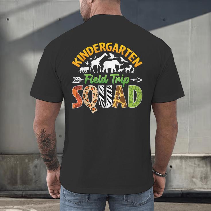 Kindergarten Zoo Field Trip Squad Matching Teacher Students Men's Back Print T-Shirt, gift for family, gift for coworker