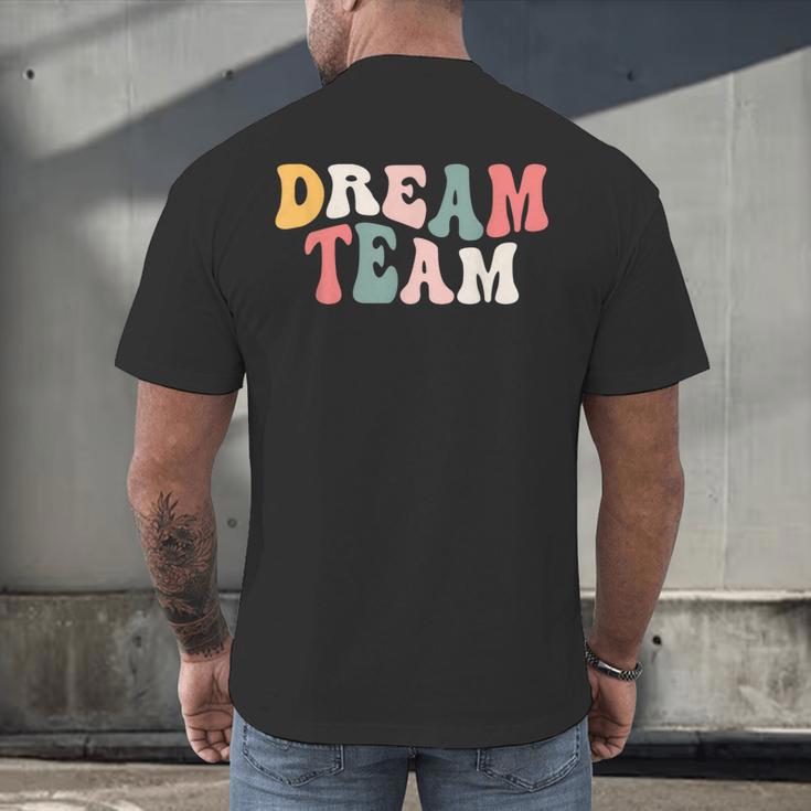 Last Day Of School Back To School Dream Team Teacher Kids Men's Back Print T-Shirt, gift for family, gift for coworker Last Day Of School Back To School Dream Team Teacher Kids Men's Back Print T-Shirt, gift for family, gift for coworker