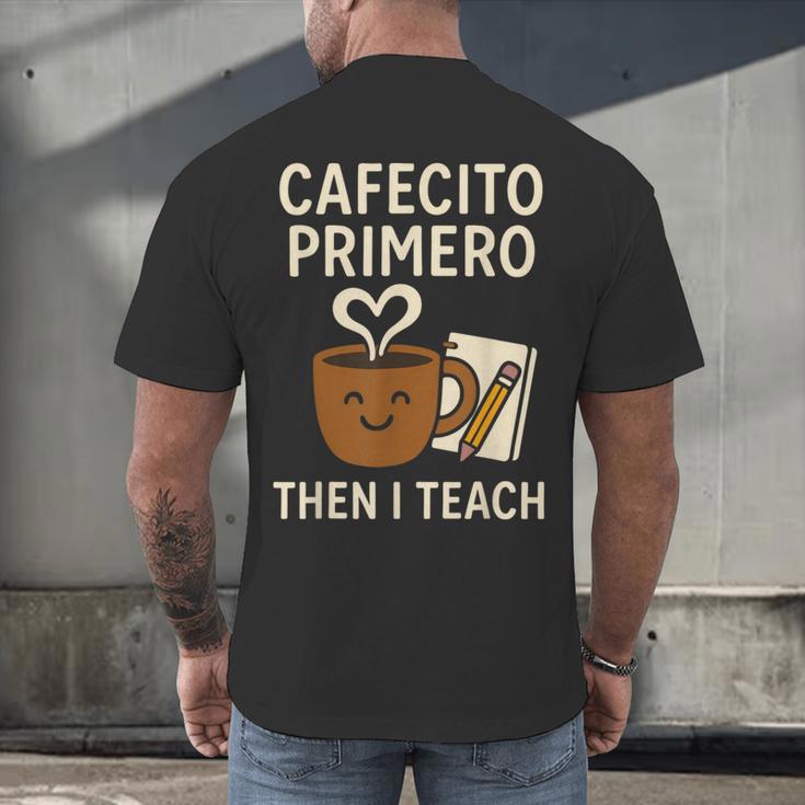 Latina Teacher Bilingual Educator Spanish Heritage Empower Men's Back Print T-Shirt, gift for family, gift for coworker Latina Teacher Bilingual Educator Spanish Heritage Empower Men's Back Print T-Shirt, gift for family, gift for coworker