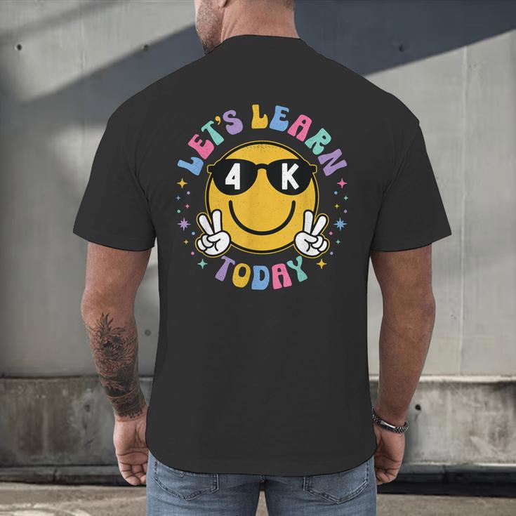 Lets Learn Today Shirt Smile Face 4K Teacher Back To School Men's Back Print T-Shirt, gift for family, gift for coworker Lets Learn Today Shirt Smile Face 4K Teacher Back To School Men's Back Print T-Shirt, gift for family, gift for coworker