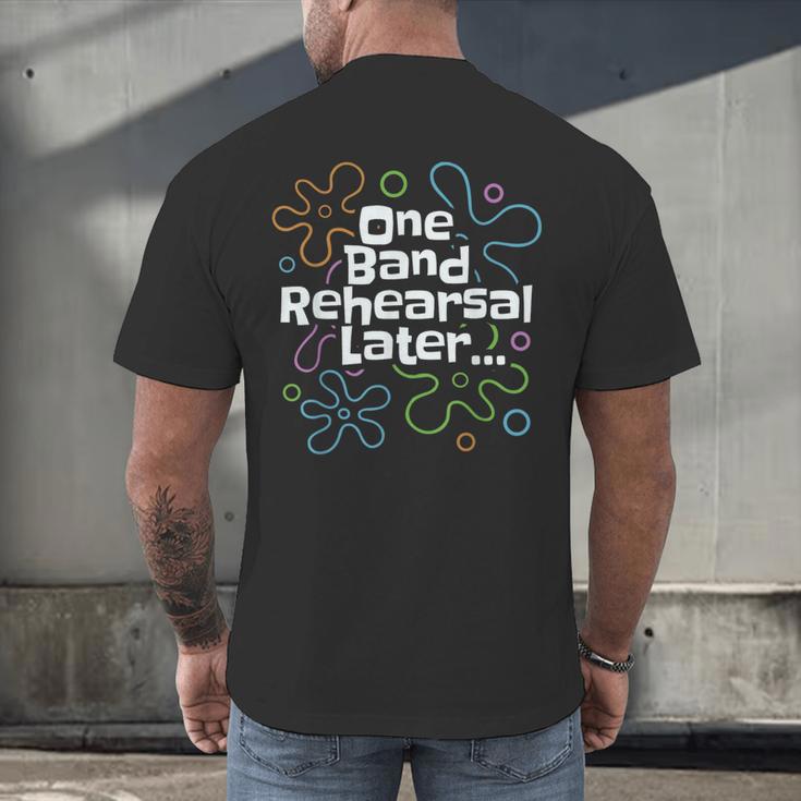 Marching Band Director Music Teacher Men's Back Print T-Shirt, gift for family, gift for coworker