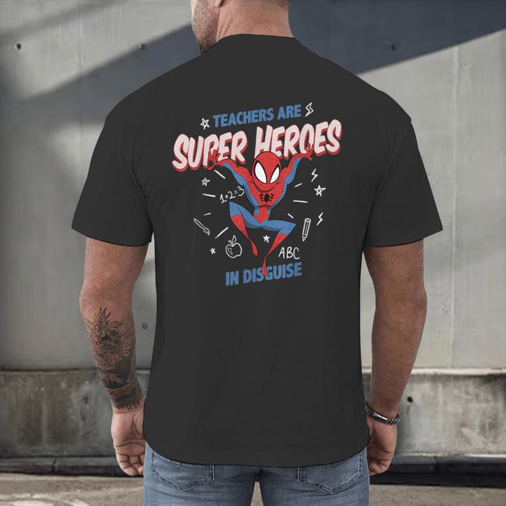 Marvel Spider-Man Teachers Are Super Heroes Men's Back Print T-Shirt, gift for family, gift for coworker Marvel Spider-Man Teachers Are Super Heroes Men's Back Print T-Shirt, gift for family, gift for coworker