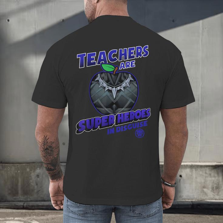 Marvel Teachers Are Super Heroes In Disguise Panther Men's Back Print T-Shirt, gift for family, gift for coworker Marvel Teachers Are Super Heroes In Disguise Panther Men's Back Print T-Shirt, gift for family, gift for coworker