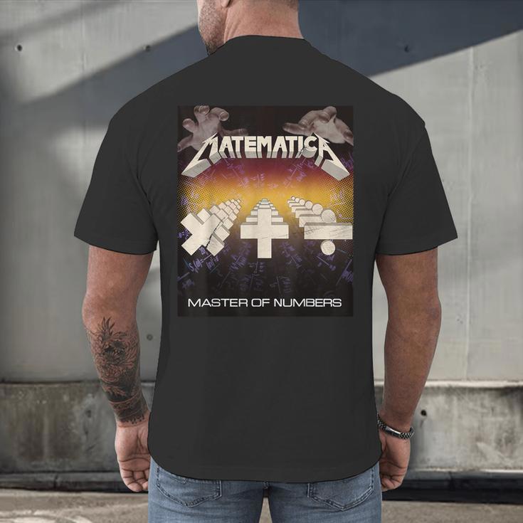 Matematica Master Of Numbers Math Teachers Puppets Parody Men's Back Print T-Shirt, gift for family, gift for coworker Matematica Master Of Numbers Math Teachers Puppets Parody Men's Back Print T-Shirt, gift for family, gift for coworker