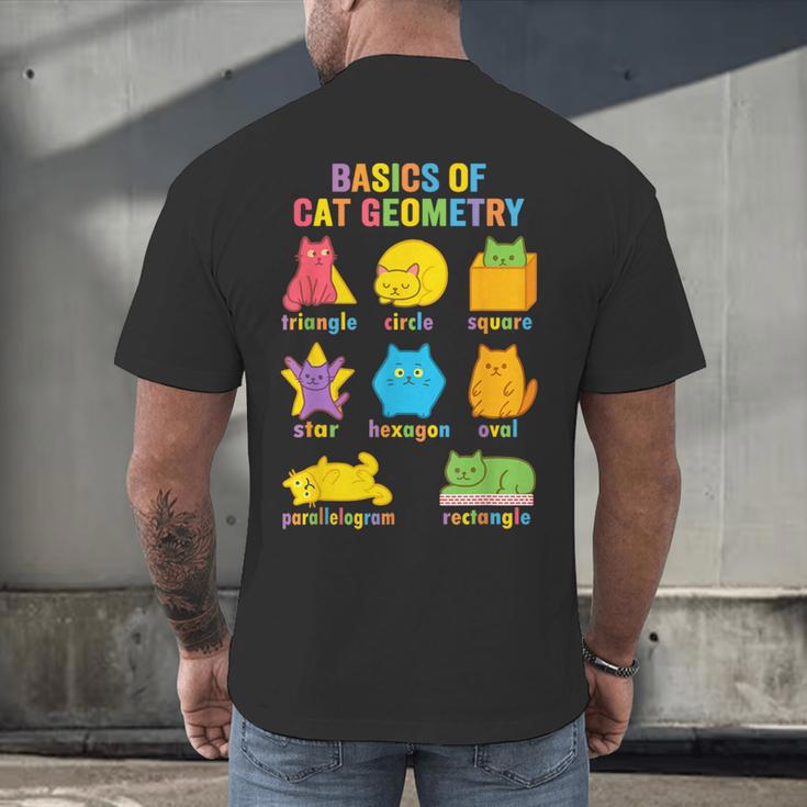 Math Cat Geometry Back To School Mathematics Teacher Men's Back Print T-Shirt, gift for family, gift for coworker Math Cat Geometry Back To School Mathematics Teacher Men's Back Print T-Shirt, gift for family, gift for coworker