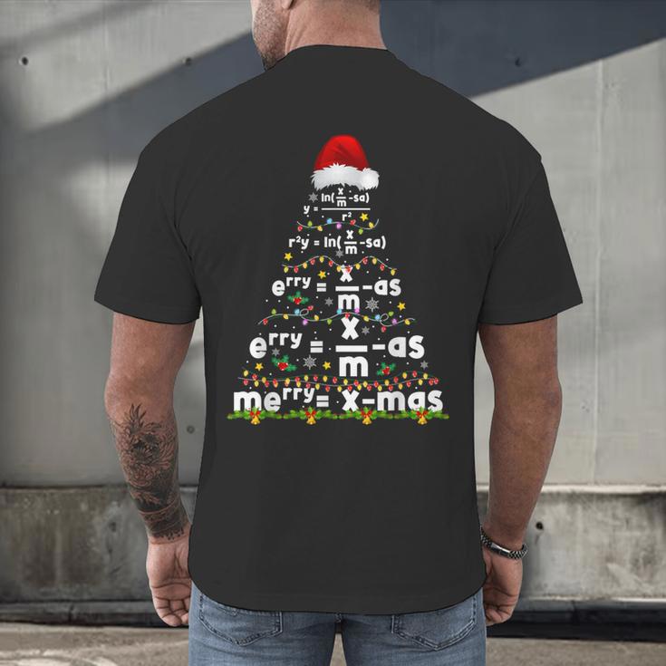 Math Equation Merry Xmas Season Teacher Christmas Tree Men's Back Print T-Shirt, gift for family, gift for coworker Math Equation Merry Xmas Season Teacher Christmas Tree Men's Back Print T-Shirt, gift for family, gift for coworker