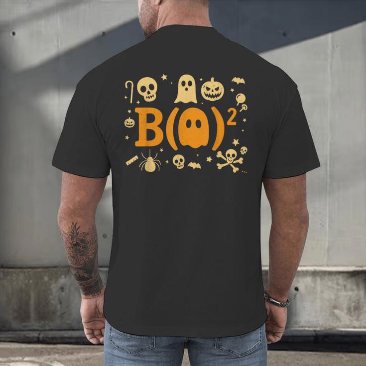 Math Teacher Ghost Shirt Cute Spooky Teacher Halloween Men's Back Print T-Shirt, gift for family, gift for coworker