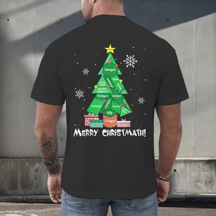 Math Teacher Polygon Christmas Tree Geometry Merry Christmas Men's Back Print T-Shirt, gift for family, gift for coworker Math Teacher Polygon Christmas Tree Geometry Merry Christmas Men's Back Print T-Shirt, gift for family, gift for coworker