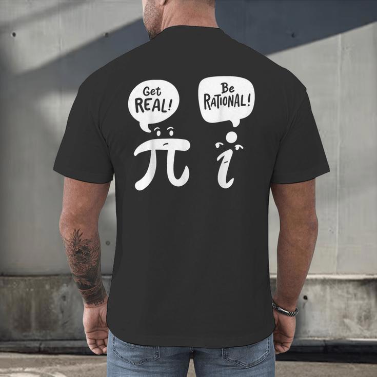 Math Teacher Math Student Be Real Get Rational Men's Back Print T-Shirt, gift for family, gift for coworker Math Teacher Math Student Be Real Get Rational Men's Back Print T-Shirt, gift for family, gift for coworker