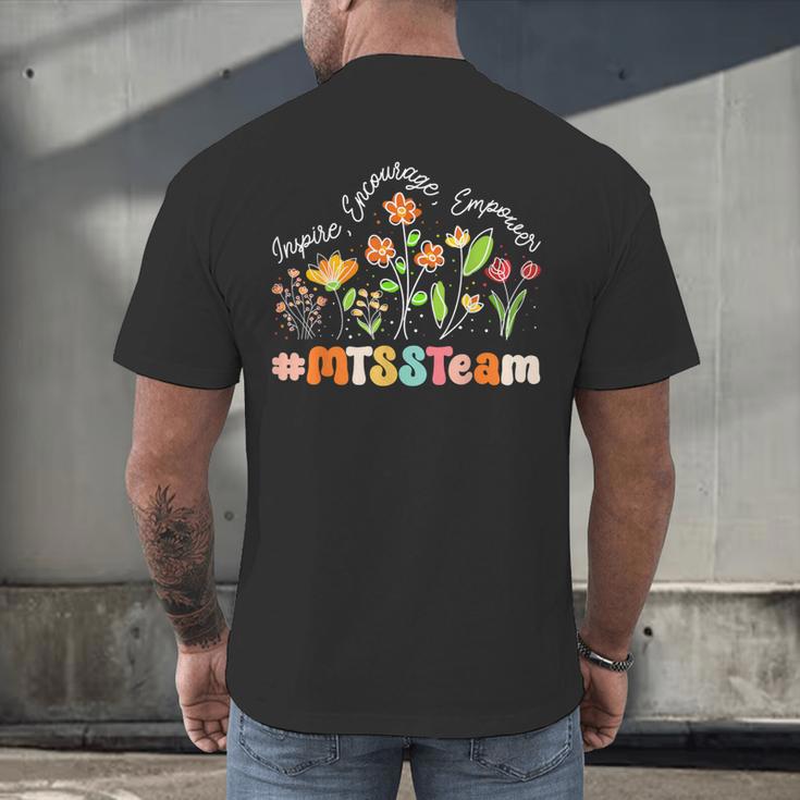 MTSS Team Appreciation Week Teacher Back To School Men's Back Print T-Shirt, gift for family, gift for coworker