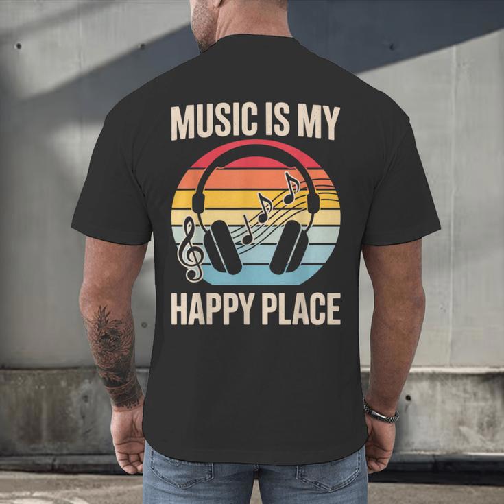 Music For Men Women Music Teacher Music Lover Men's Back Print T-Shirt, gift for family, gift for coworker Music For Men Women Music Teacher Music Lover Men's Back Print T-Shirt, gift for family, gift for coworker