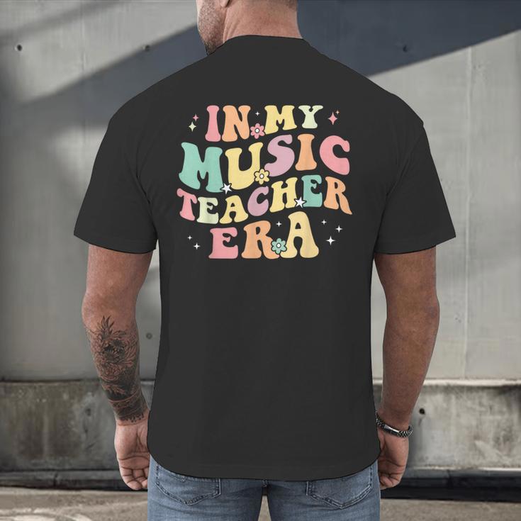 In My Music Teacher Era Retro Back To School Musician Band Men Women Men's Back Print T-Shirt, gift for family, gift for coworker