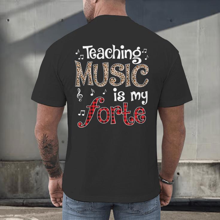 Music Teacher Teaching Music Is My Forte For Music Lovers Men's Back Print T-Shirt, gift for family, gift for coworker Music Teacher Teaching Music Is My Forte For Music Lovers Men's Back Print T-Shirt, gift for family, gift for coworker