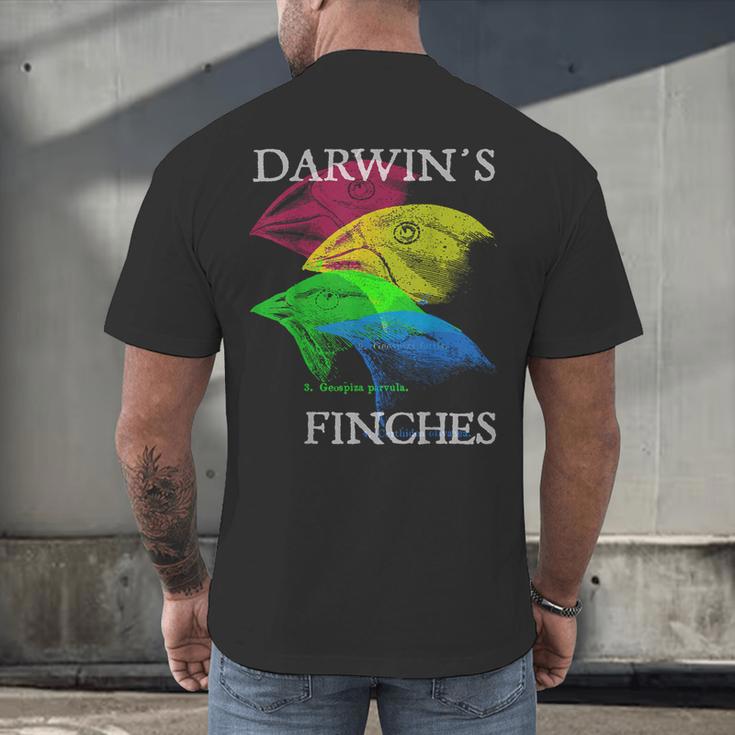 Nerdy Darwin's Finches Evolution Science Biology Teacher Men's Back Print T-Shirt, gift for family, gift for coworker Nerdy Darwin's Finches Evolution Science Biology Teacher Men's Back Print T-Shirt, gift for family, gift for coworker