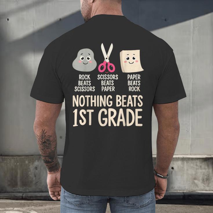 Nothing Beats 1st Grade Back To School Kids Teachers Men's Back Print T-Shirt, gift for family, gift for coworker Nothing Beats 1st Grade Back To School Kids Teachers Men's Back Print T-Shirt, gift for family, gift for coworker