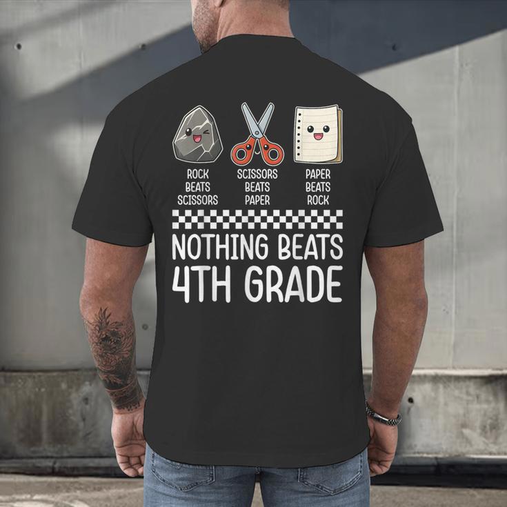 Nothing Beats 4th Grade Back To School Kids Teachers Men's Back Print T-Shirt, gift for family, gift for coworker Nothing Beats 4th Grade Back To School Kids Teachers Men's Back Print T-Shirt, gift for family, gift for coworker