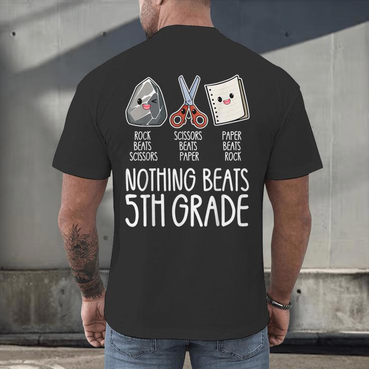 Nothing Beats 5th Grade Back To School Kids Teachers Men's Back Print T-Shirt, gift for family, gift for coworker