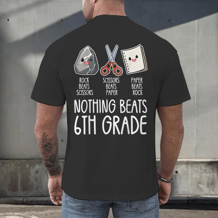 Nothing Beats 6th Grade Back To School Kids Teachers Men's Back Print T-Shirt, gift for family, gift for coworker