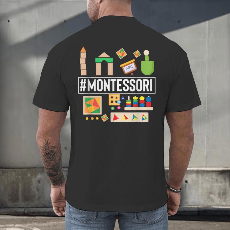 Novelty Montessori Studying Learning Schooling Teacher Love For Men Women Men's Back Print T-Shirt, gift for family, gift for coworker Novelty Montessori Studying Learning Schooling Teacher Love For Men Women Men's Back Print T-Shirt, gift for family, gift for coworker