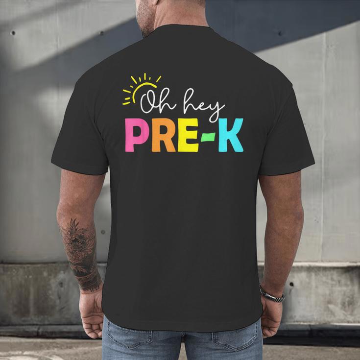 Oh Hey Pre-k Shirt Back To School Teachers Students Men's Back Print T-Shirt, gift for family, gift for coworker