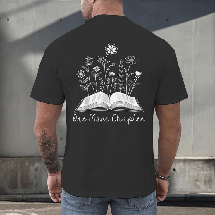 One-More Chapter Wildflower Reading Teacher Library Bookish Men's Back Print T-Shirt, gift for family, gift for coworker One-More Chapter Wildflower Reading Teacher Library Bookish Men's Back Print T-Shirt, gift for family, gift for coworker