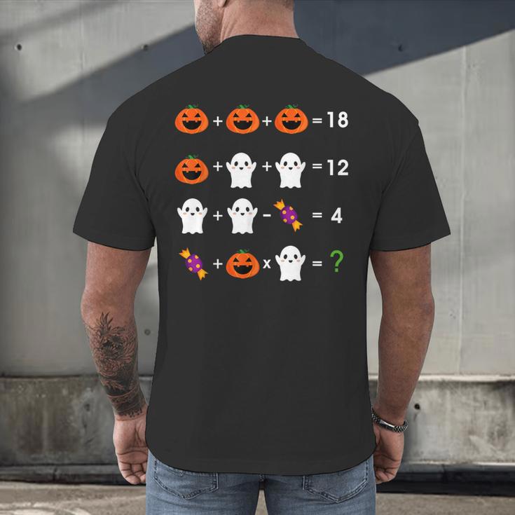 Order Of Operations Halloween Quiz Math Teacher For Men Women Kids Men's Back Print T-Shirt, gift for family, gift for coworker Order Of Operations Halloween Quiz Math Teacher For Men Women Kids Men's Back Print T-Shirt, gift for family, gift for coworker