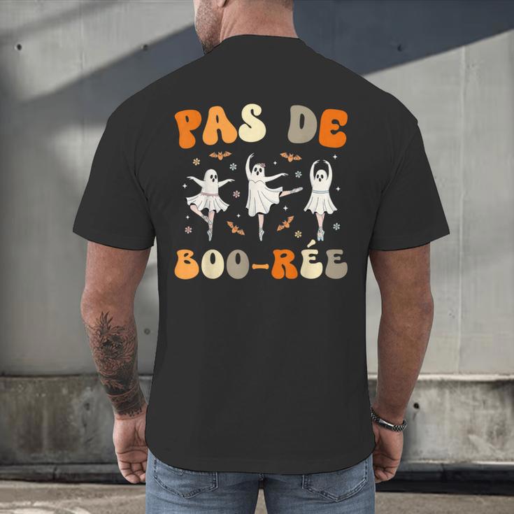 Pas De Boo-Rée Ghost Ballet Dancer Halloween Dance Teacher Men's Back Print T-Shirt, gift for family, gift for coworker