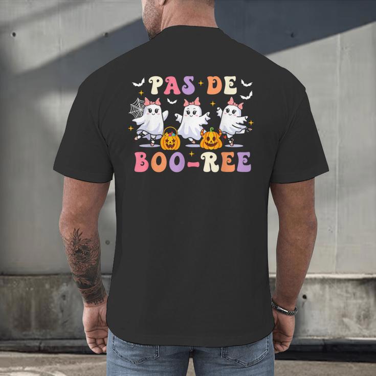 Pas De Boo-Ree Teachers Halloween Costume Ballet Dancers Men's Back Print T-Shirt, gift for family, gift for coworker Pas De Boo-Ree Teachers Halloween Costume Ballet Dancers Men's Back Print T-Shirt, gift for family, gift for coworker