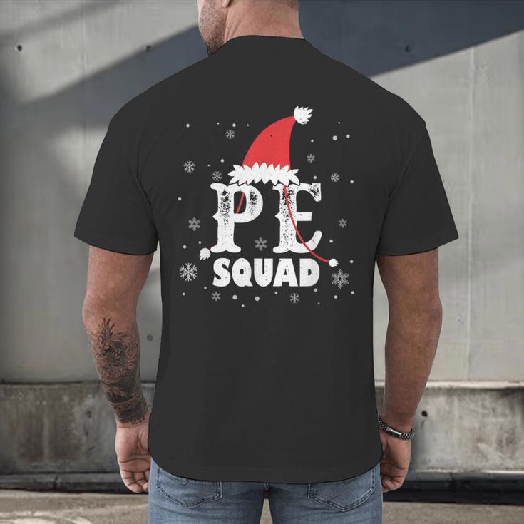 PE Squad Christmas PE Teacher Matching Xmas Men's Back Print T-Shirt, gift for family, gift for coworker PE Squad Christmas PE Teacher Matching Xmas Men's Back Print T-Shirt, gift for family, gift for coworker
