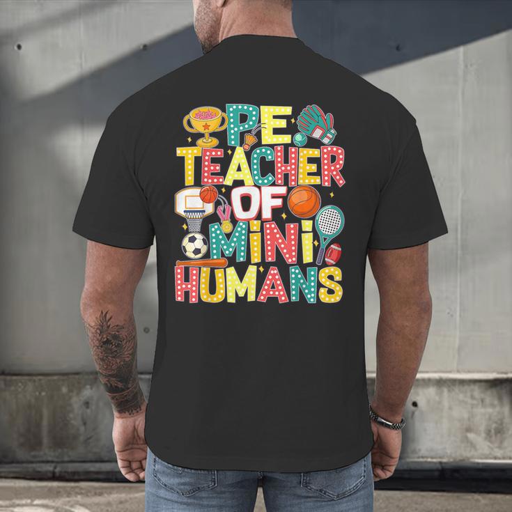 PE Teacher Back To School Physical Education Gym Teachers Men's Back Print T-Shirt, gift for family, gift for coworker PE Teacher Back To School Physical Education Gym Teachers Men's Back Print T-Shirt, gift for family, gift for coworker