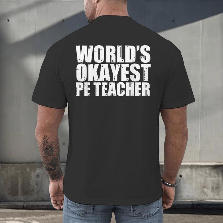 PE Teacher Men's Back Print T-Shirt, gift for family, gift for coworker PE Teacher Men's Back Print T-Shirt, gift for family, gift for coworker