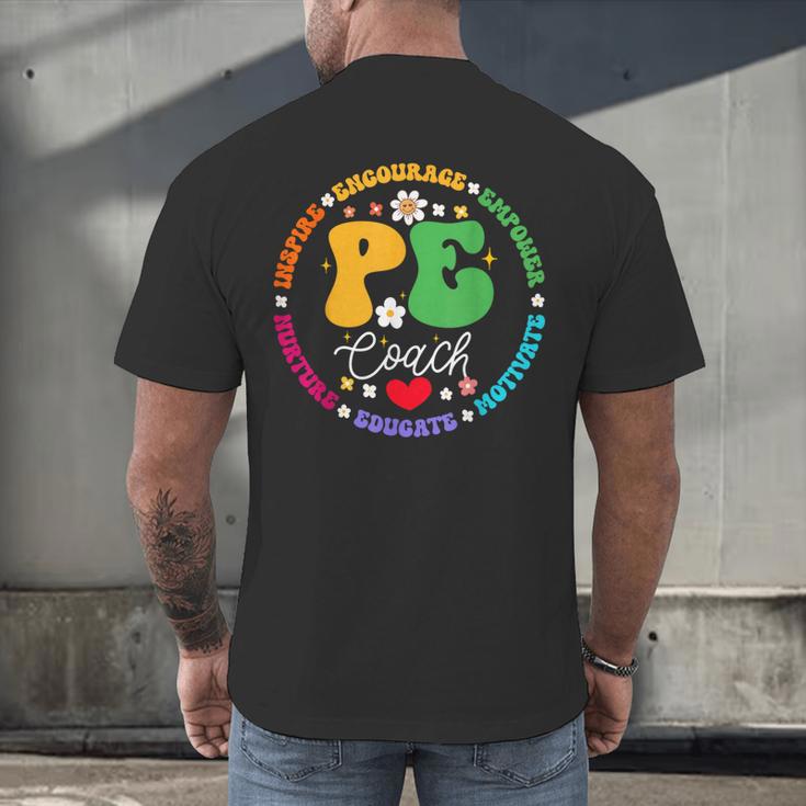 Physical Education PE Instructor Coach Teacher Gym Men's Back Print T-Shirt, gift for family, gift for coworker