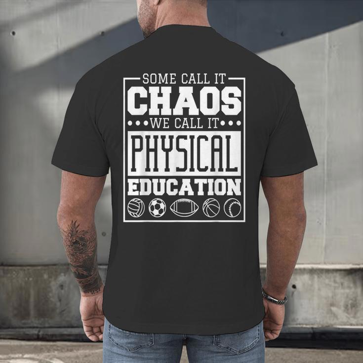 Physical Education s For Pe Teachers And Students Men's Back Print T-Shirt, gift for family, gift for coworker