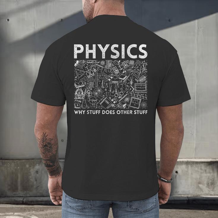 Physicist Science Teacher Physics Men's Back Print T-Shirt, gift for family, gift for coworker Physicist Science Teacher Physics Men's Back Print T-Shirt, gift for family, gift for coworker