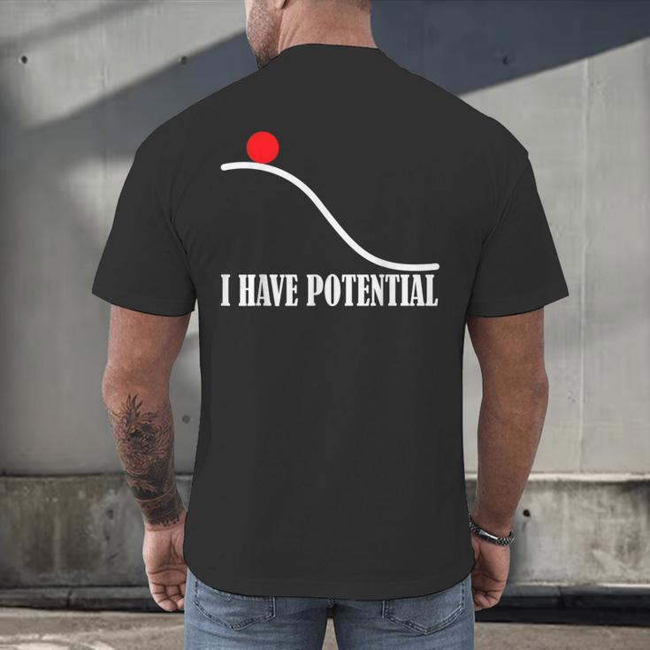 Physics I Have Potential Energy Physics Teacher Men's Back Print T-Shirt, gift for family, gift for coworker Physics I Have Potential Energy Physics Teacher Men's Back Print T-Shirt, gift for family, gift for coworker
