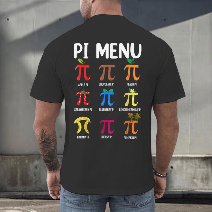 Pi Menu 314 Pi Symbol Math Teacher Happy Pi Day Men's Back Print T-Shirt, gift for family, gift for coworker Pi Menu 314 Pi Symbol Math Teacher Happy Pi Day Men's Back Print T-Shirt, gift for family, gift for coworker