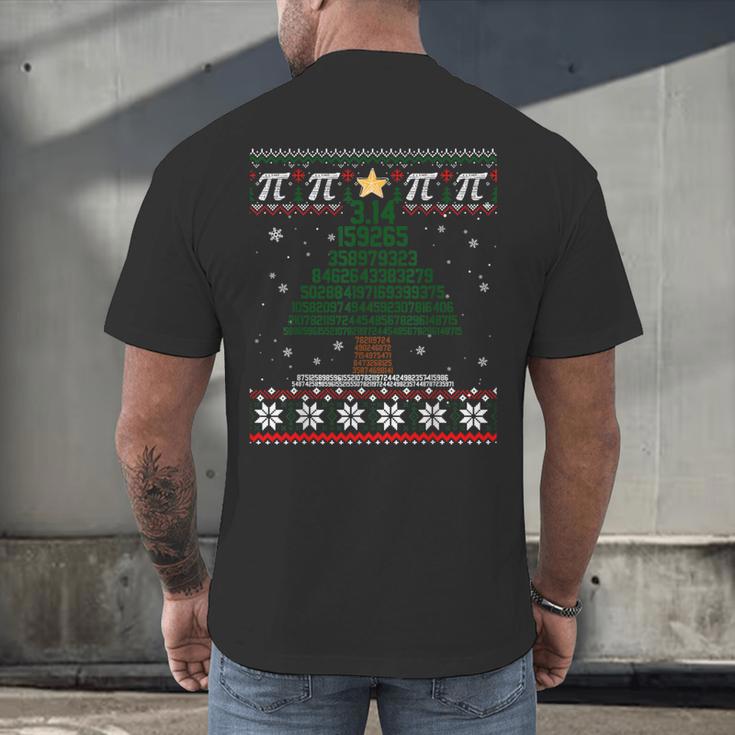 Pi Tree Christmas Math Teacher Ugly Sweater Men Women Kids Men's Back Print T-Shirt, gift for family, gift for coworker Pi Tree Christmas Math Teacher Ugly Sweater Men Women Kids Men's Back Print T-Shirt, gift for family, gift for coworker