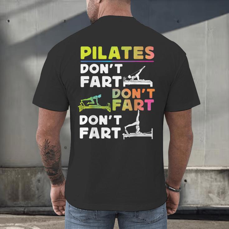 Pilates Instructor Teacher Watercolor Pilates Don't Fart Men Women Kids Men's Back Print T-Shirt, gift for family, gift for coworker Pilates Instructor Teacher Watercolor Pilates Don't Fart Men Women Kids Men's Back Print T-Shirt, gift for family, gift for coworker