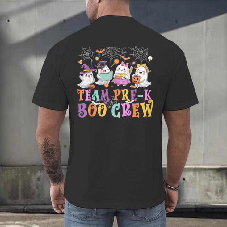 Pre-K Boo Crew Ghost Halloween Teacher Student Men's Back Print T-Shirt, gift for family, gift for coworker Pre-K Boo Crew Ghost Halloween Teacher Student Men's Back Print T-Shirt, gift for family, gift for coworker