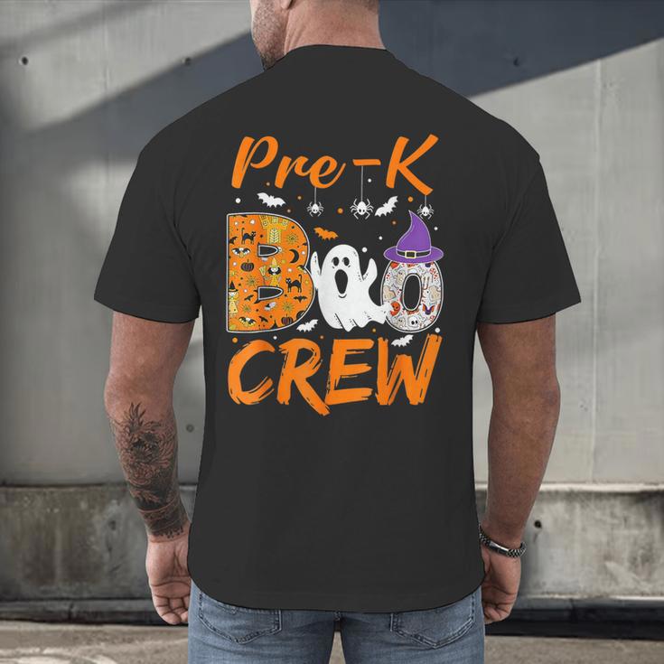 Pre K Boo Crew Teacher Student Halloween Pre Kindergarten Men's Back Print T-Shirt, gift for family, gift for coworker Pre K Boo Crew Teacher Student Halloween Pre Kindergarten Men's Back Print T-Shirt, gift for family, gift for coworker