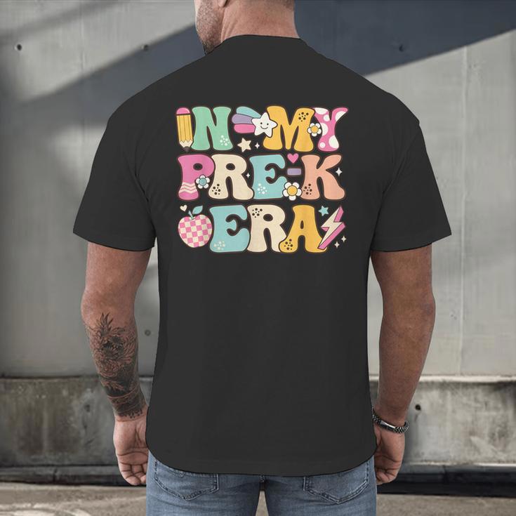 In My Pre-K Era Girl Back To School Cute PreSchool Teacher Men's Back Print T-Shirt, gift for family, gift for coworker In My Pre-K Era Girl Back To School Cute PreSchool Teacher Men's Back Print T-Shirt, gift for family, gift for coworker
