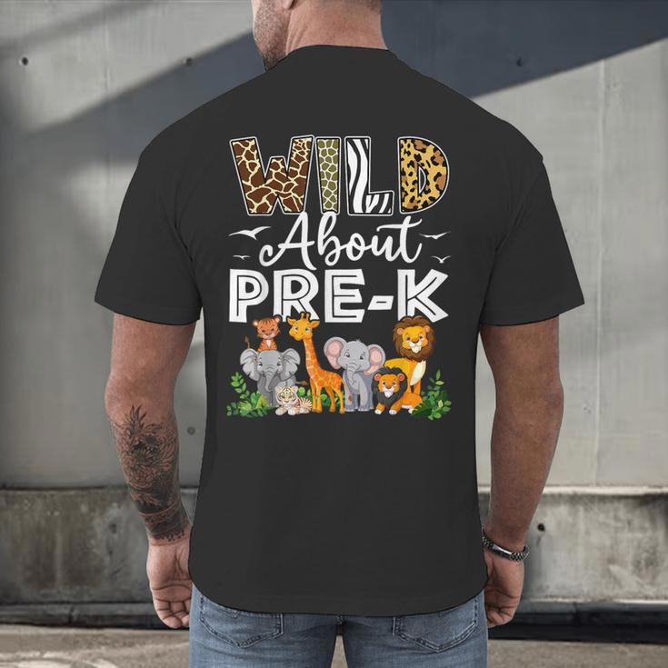 Pre-k Teacher Kids Back To School Wild About Pre-k Men's Back Print T-Shirt, gift for family, gift for coworker Pre-k Teacher Kids Back To School Wild About Pre-k Men's Back Print T-Shirt, gift for family, gift for coworker