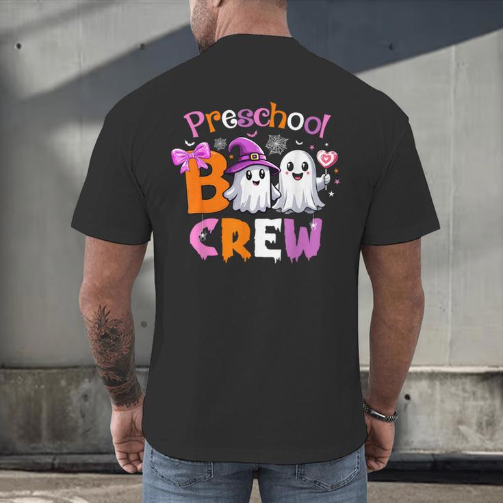 Preschool Boo Crew Preschool Halloween Costume Teacher Kid Men's Back Print T-Shirt, gift for family, gift for coworker Preschool Boo Crew Preschool Halloween Costume Teacher Kid Men's Back Print T-Shirt, gift for family, gift for coworker