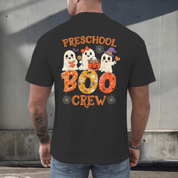 Preschool Boo Crew Halloween Costume For Teacher Kids Men's Back Print T-Shirt, gift for family, gift for coworker Preschool Boo Crew Halloween Costume For Teacher Kids Men's Back Print T-Shirt, gift for family, gift for coworker