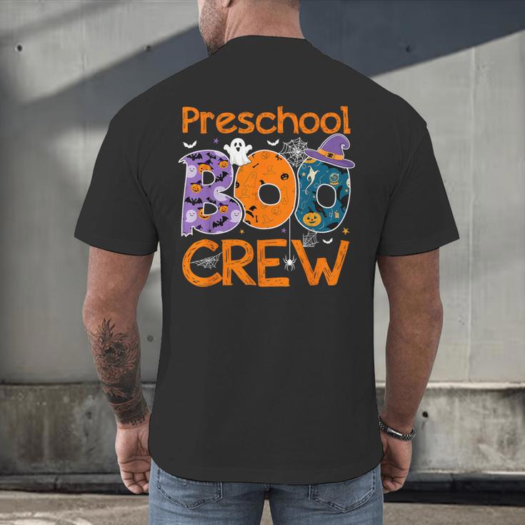 Preschool Boo Crew Preschool Halloween Teacher Kids Men's Back Print T-Shirt, gift for family, gift for coworker Preschool Boo Crew Preschool Halloween Teacher Kids Men's Back Print T-Shirt, gift for family, gift for coworker