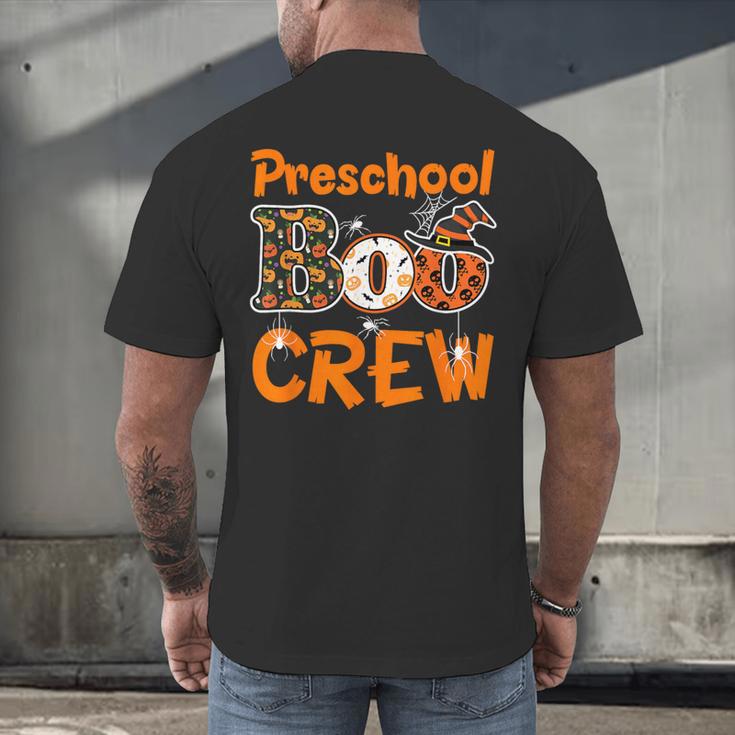 Preschool Boo Crew Halloween Teachers Students Costume Men's Back Print T-Shirt, gift for family, gift for coworker Preschool Boo Crew Halloween Teachers Students Costume Men's Back Print T-Shirt, gift for family, gift for coworker