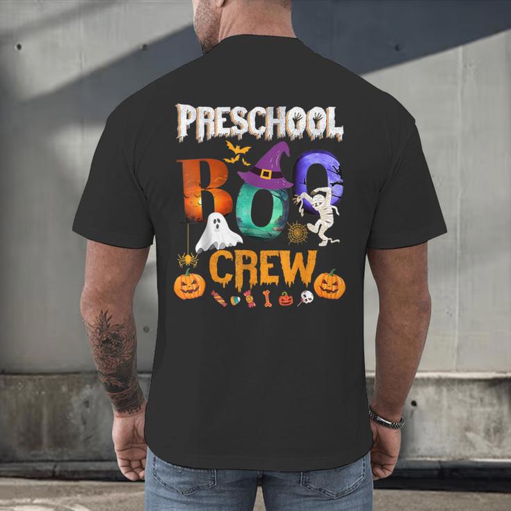 Preschool Boo Crew Teacher Student Halloween Costume Men Women Kids Men's Back Print T-Shirt, gift for family, gift for coworker Preschool Boo Crew Teacher Student Halloween Costume Men Women Kids Men's Back Print T-Shirt, gift for family, gift for coworker
