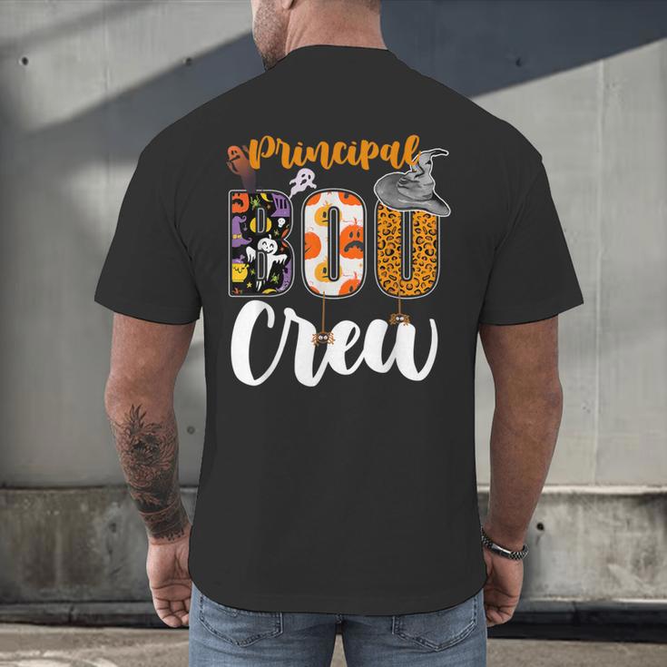 Principal Boo Crew Ghost Halloween Teachers School Matching Men's Back Print T-Shirt, gift for family, gift for coworker Principal Boo Crew Ghost Halloween Teachers School Matching Men's Back Print T-Shirt, gift for family, gift for coworker