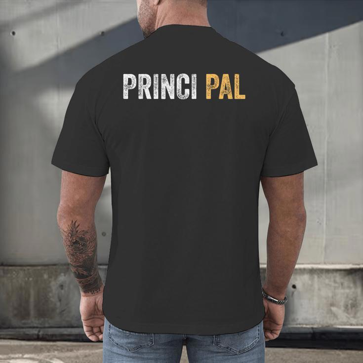 Principal School Teacher Friend Men Women Men's Back Print T-Shirt, gift for family, gift for coworker Principal School Teacher Friend Men Women Men's Back Print T-Shirt, gift for family, gift for coworker