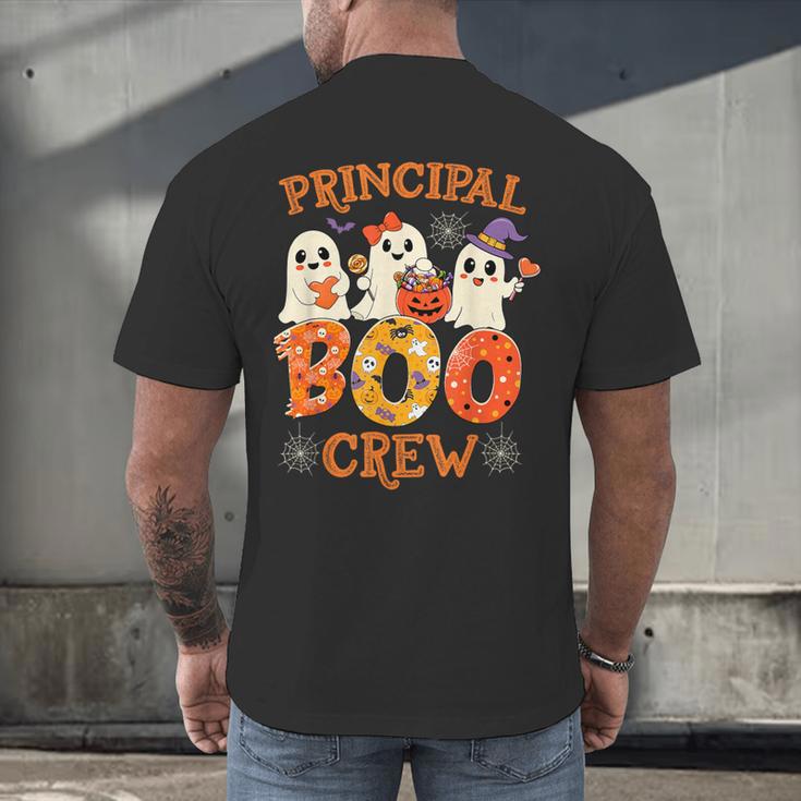 Principal Teacher Boo Crew Halloween Spooky Costume Men's Back Print T-Shirt, gift for family, gift for coworker Principal Teacher Boo Crew Halloween Spooky Costume Men's Back Print T-Shirt, gift for family, gift for coworker